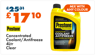 Prestone Concentrated Coolant/Antifreeze Clear 4L Prestone Concentrated Coolant/Antifreeze Clear 4L