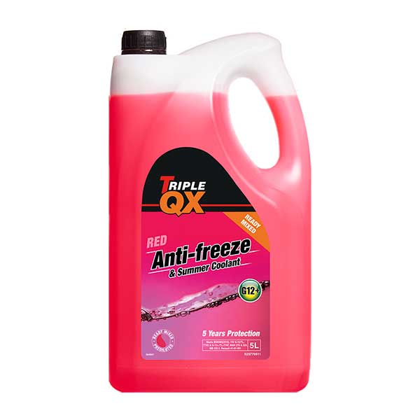TRIPLE QX Red Ready Mixed Antifreeze/Coolant 5Ltr