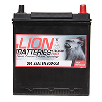 Lion 054 Car Battery - 3 Year GuaranteeLion 054 Car Battery - 3 Year Guarantee