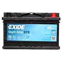 Exide EFB Stop/Start100 EL652 65AH 650CCA Car Battery (EL652) - 3 year GuaranteeExide EFB Stop/Start100 EL652 65AH 650CCA Car Battery (EL652) - 3 year Guarantee