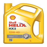 Shell Helix HX5 Engine Oil - 15W-40 - 5LtrShell Helix HX5 Engine Oil - 15W-40 - 5Ltr