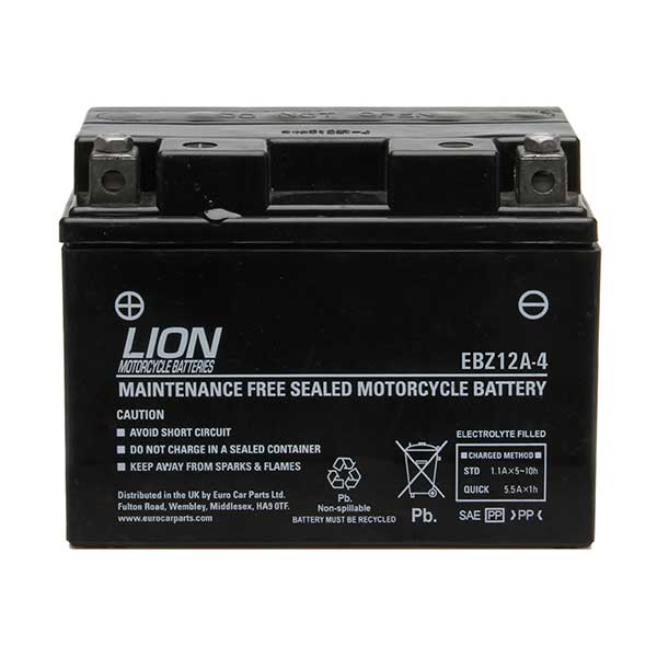 Lion Motor Cycle Battery Ebz12a 4 Car Parts 4 Less