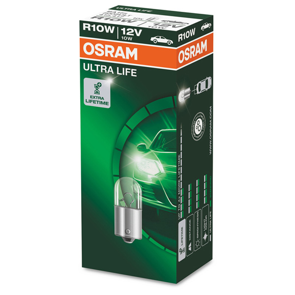 Osram Ultra Life 245 12V 10W Long Life Bulb - Single Bulb
