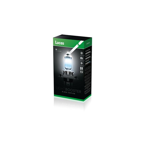 Lucas Light Booster Black Edition H4 12V 60/55W +180% More Light