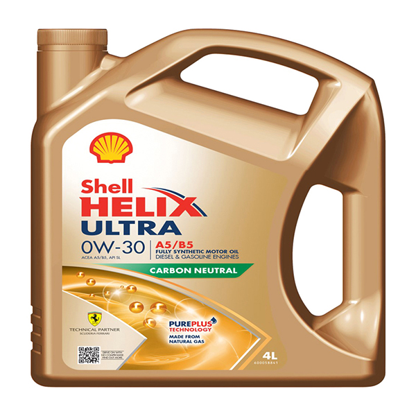 Shell Helix Ultra A5/B5 Engine Oil - 0W-30 - 4Ltr