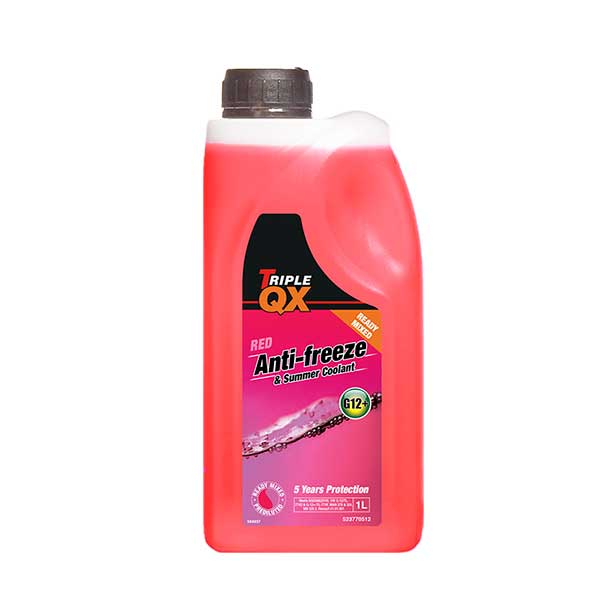 TRIPLE QX Red (Ready Mixed) Antifreeze/Coolant 1Ltr