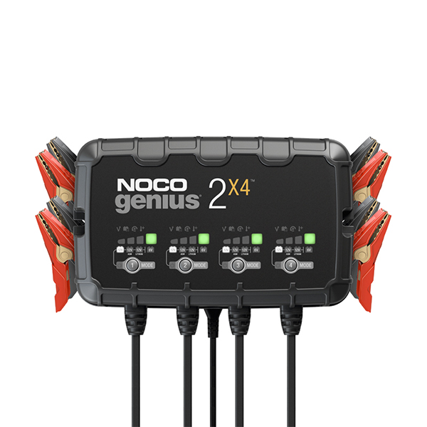 NOCO GENIUS2X4 6V/12V 4-Bank 8-Amp Smart Battery Charger
