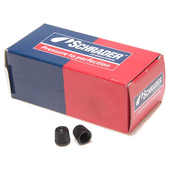 Schrader Qty 100 Plastic Valve Cap Black Car Parts 4 Less