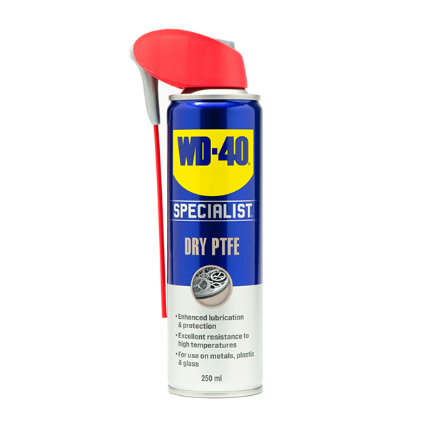 WD-40 Specialist Anti Friction Dry PTFE Lubricant with Smart Straw 250ml