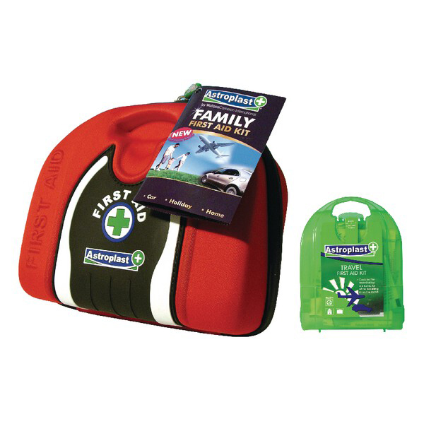 Family First Aid Kit Complete In Red EVA Pouch