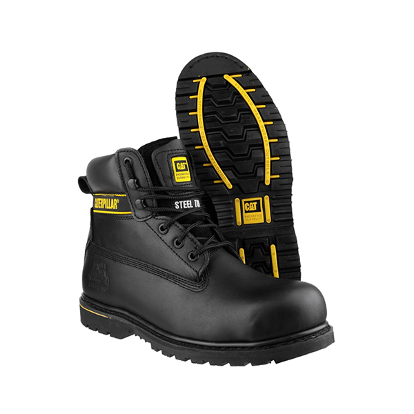 Caterpillar Safety Boots Black Holton Size 9