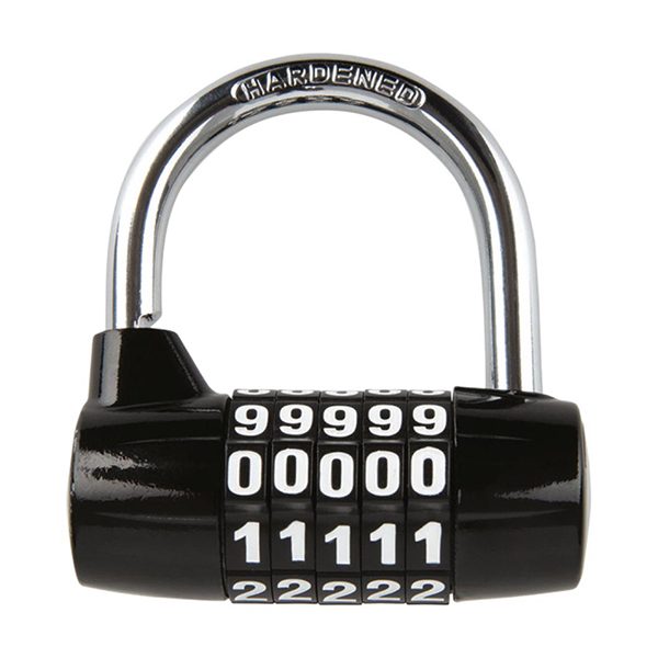 Oxford 5-digit Combination Padlock Black