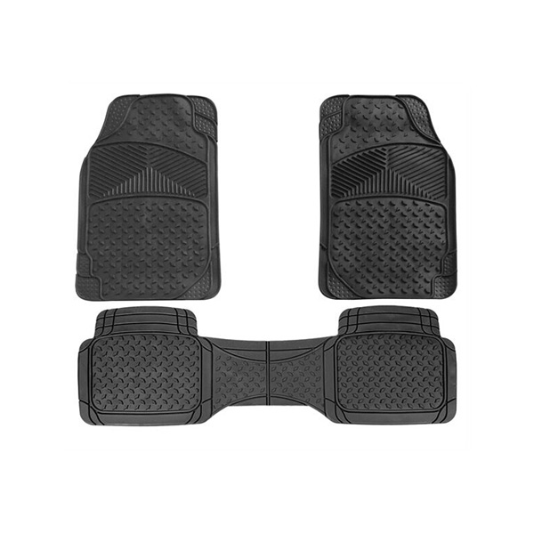 Streetwize Canberra Rubber Car Mat Set with Full Cross Rear