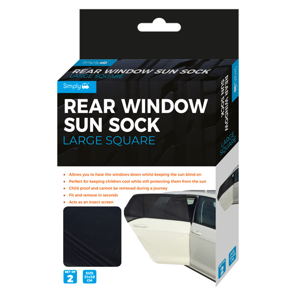 Simply Large Square Sun Sock 2 Pack
