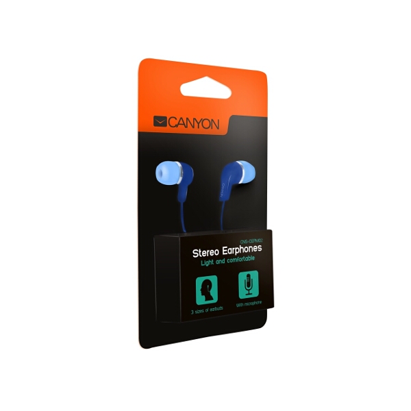 Earphones with Microphone Blue Review