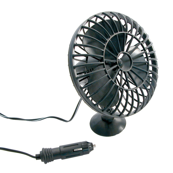 Carpoint 12 Volt Car Interior 5" (127mm) Small Cooling Fan with Suction Fixing
