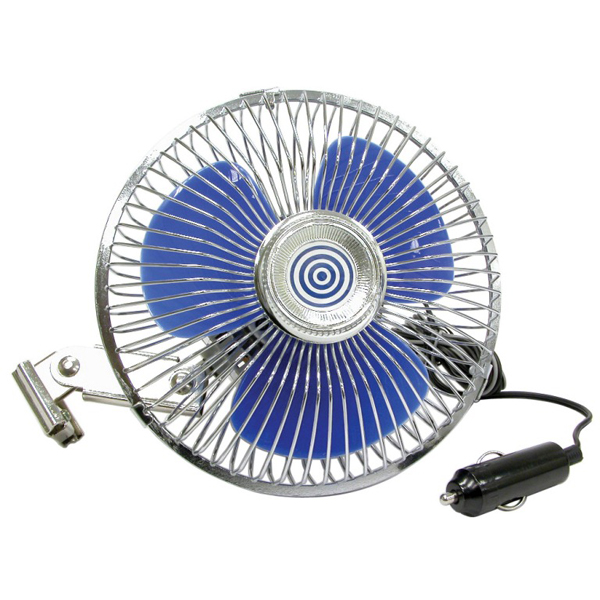 Carpoint 12 Volt Car Interior 6" (150mm) Oscillating Cooling Fan with Screw Fixing