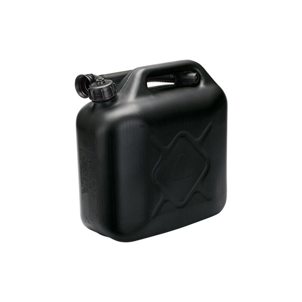 Carpoint Jerry Can 10L 510gram Black with Spout & Graduated View Strip UN/BAM-approved