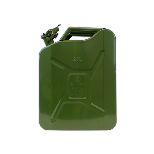 Streetwize 20 Litre Metal Green Jerry Can - UN Approved