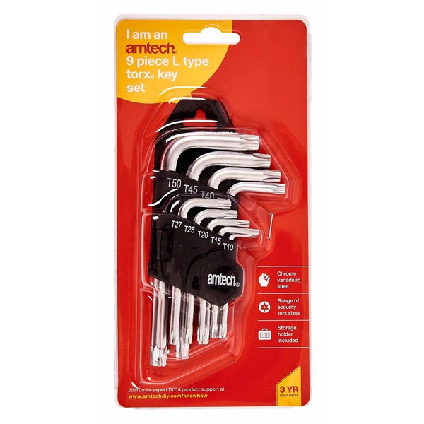 amtech 9pc L Type Torx Key Car Parts 4 Less