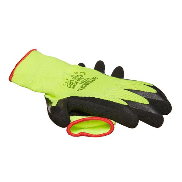 amtech Hi-Vis Latex Coated Gloves Large Size 9