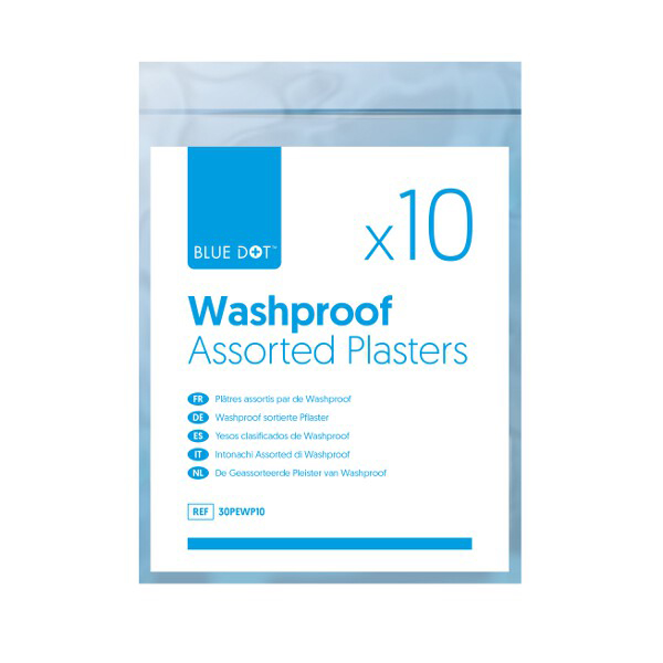 Assorted Washproof Plasters (Bag 10)