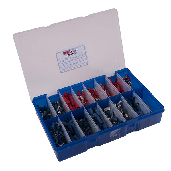 Box Of 365 Assorted Electrical Terminals Red Blu Review