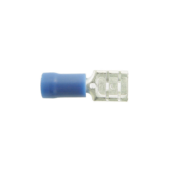 Pearl Wire Connector Blue Male 250 Fully (x50)