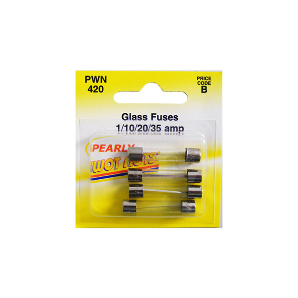 Pearl Glass Fuses 1/10/20/35Amp