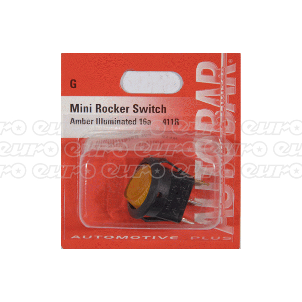 Rocker Switch Mini Amber On/Off