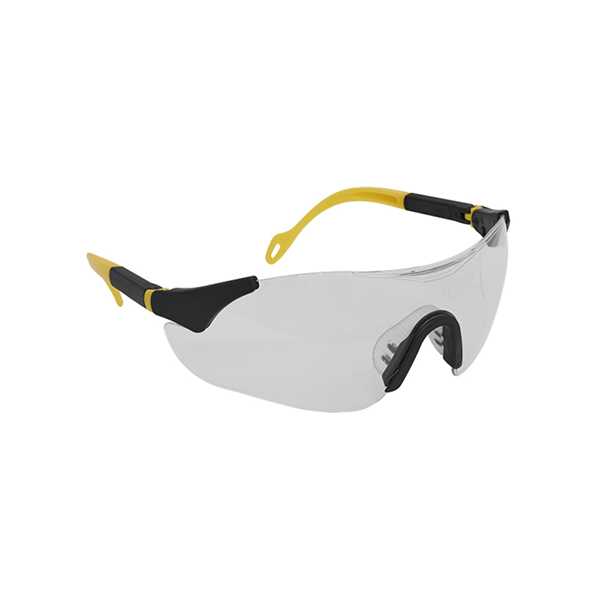 Sealey 9208 Sports Style Clear Safety Glasses with Adjustable Arms