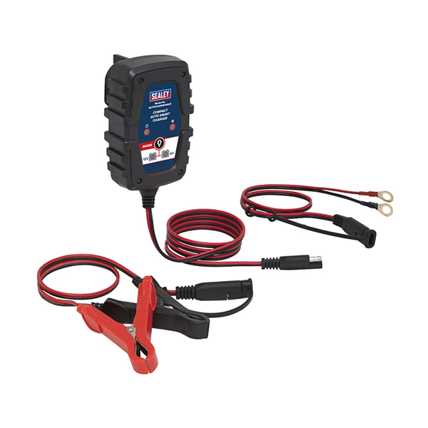 Sealey AUTOCHARGE100HF 6/12V Compact Smart Trickle Charger & Maintainer 1A