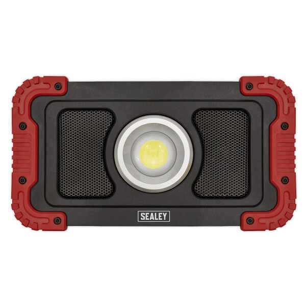 Sealey LED100WS Rechargeable Wireless Speaker Work Light 20W COB LED + Power Bank